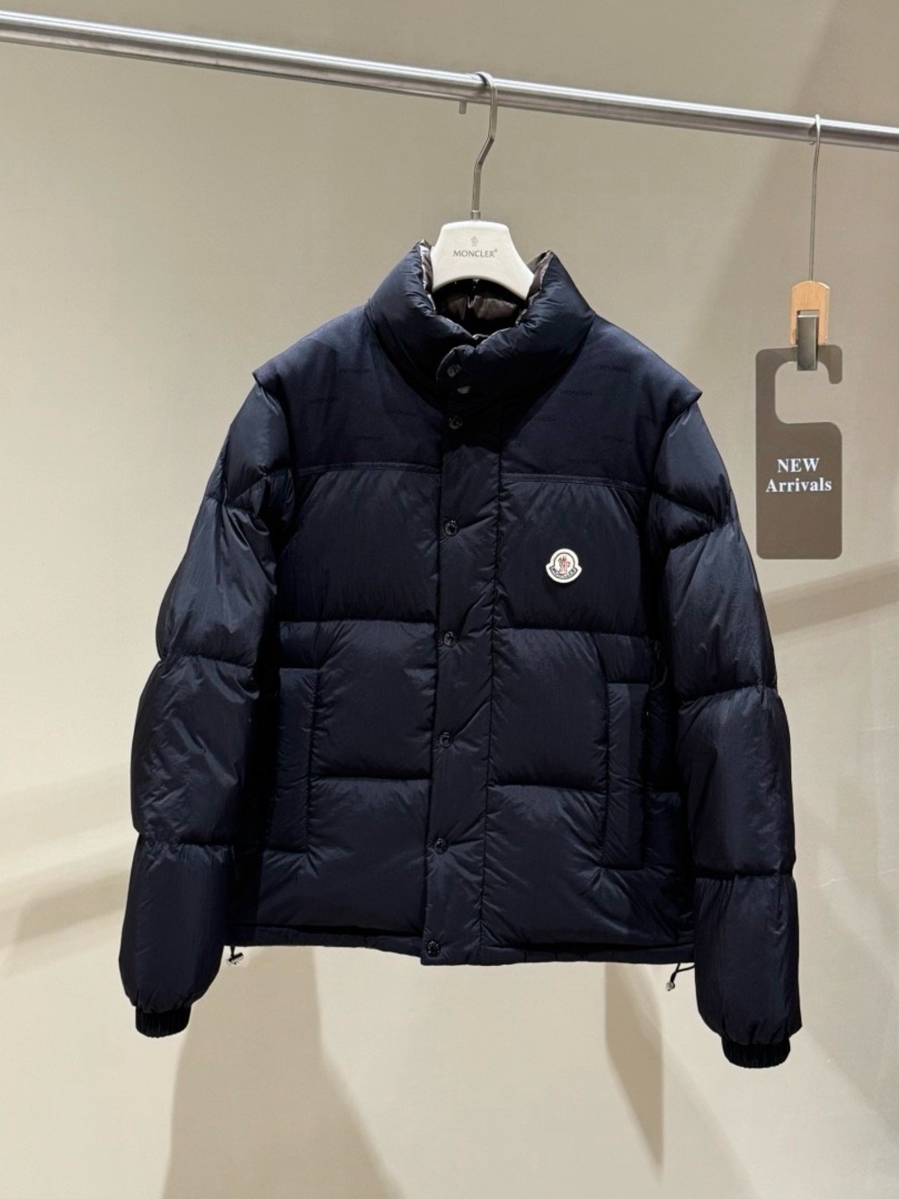 Moncler Men's Dark Navy Quilted Down Puffer Jacket